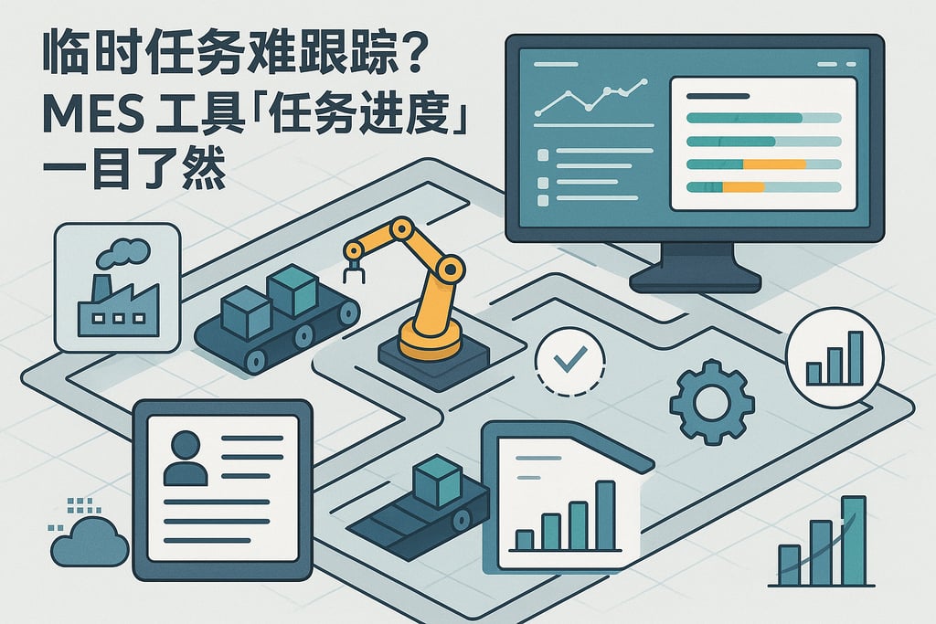 临时任务难跟踪？MES 工具「任务进度轨迹」一目了然